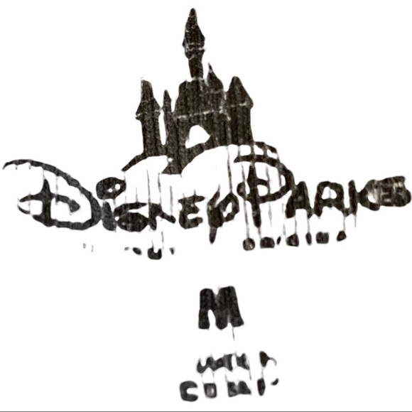 Disney Parks Women Mickey Mouse Dolman Long Sleeve Rhinestone Gray T-Shirt Sz M - Picture 8 of 11